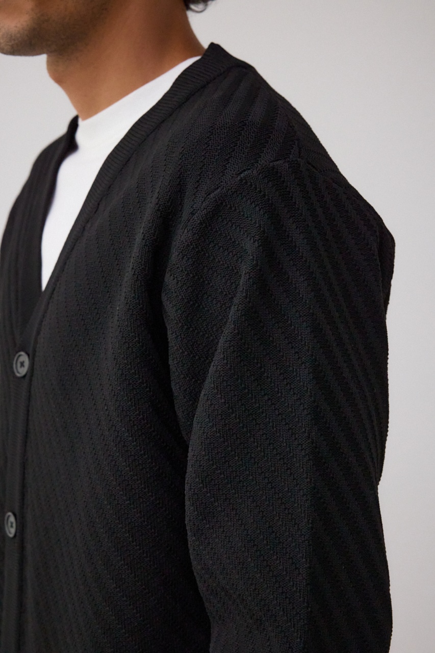 バイヤスセットカーディガン BLK FREE