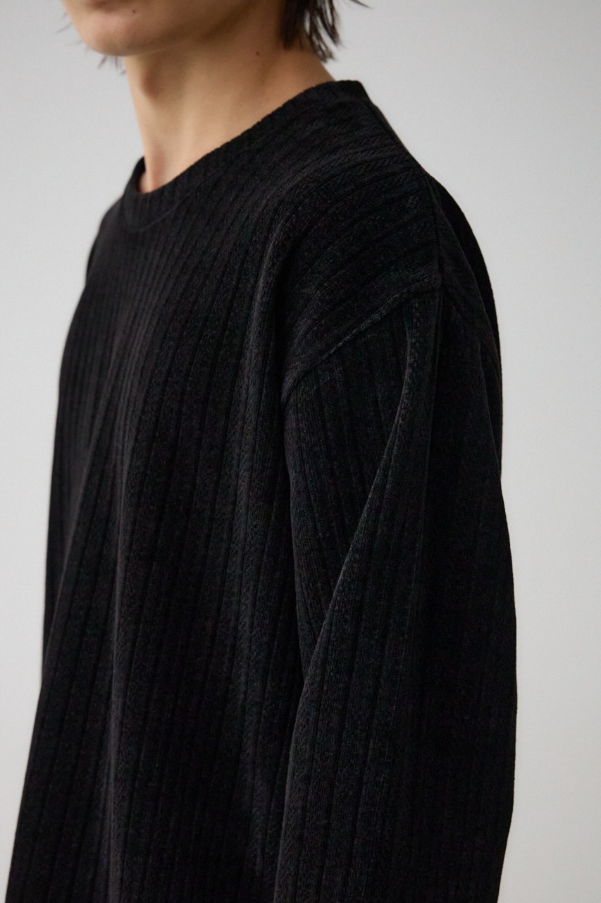 モールジャガードトップス BLK L