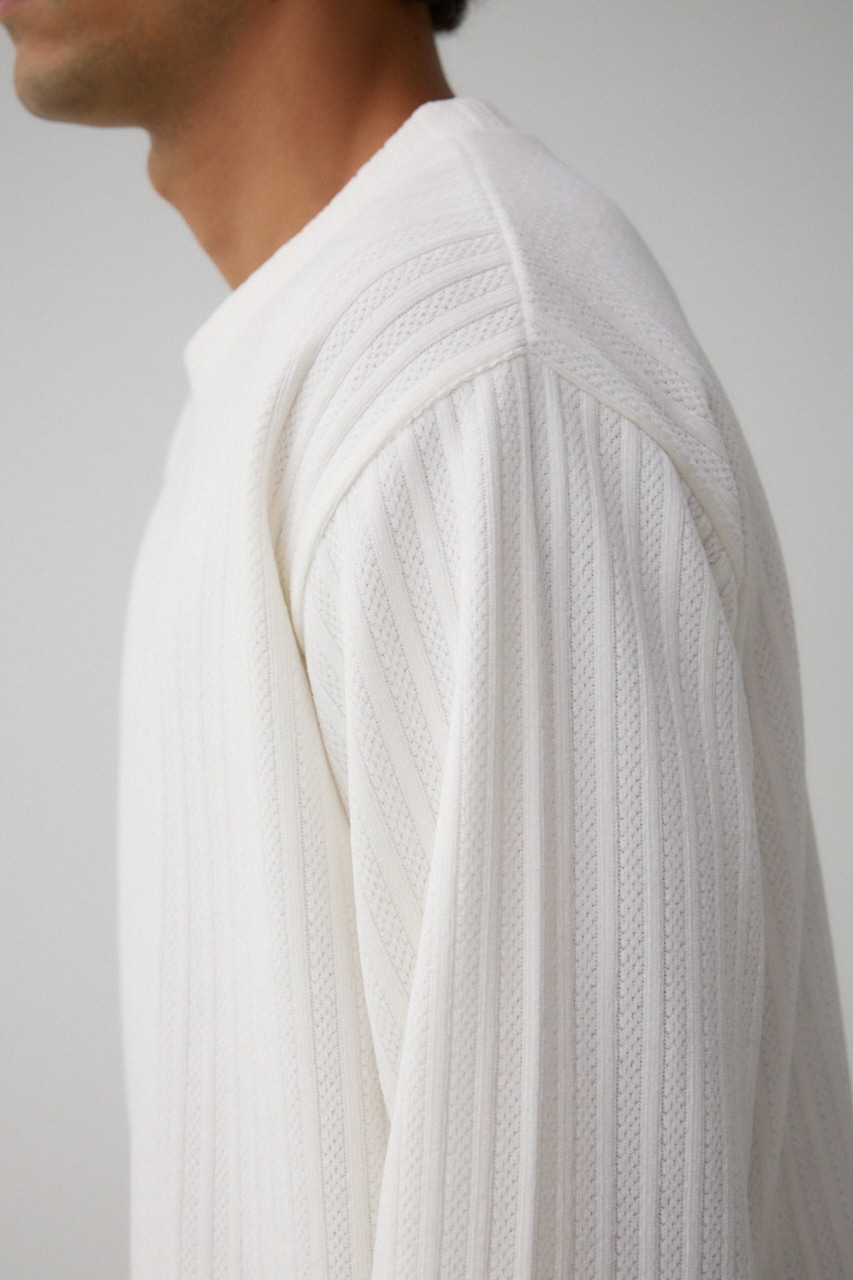 モールジャガードトップス O/WHT L