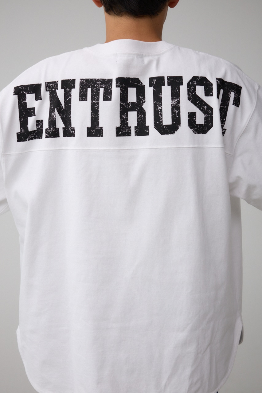 ラウンドヘムビッグTシャツ WHT FREE
