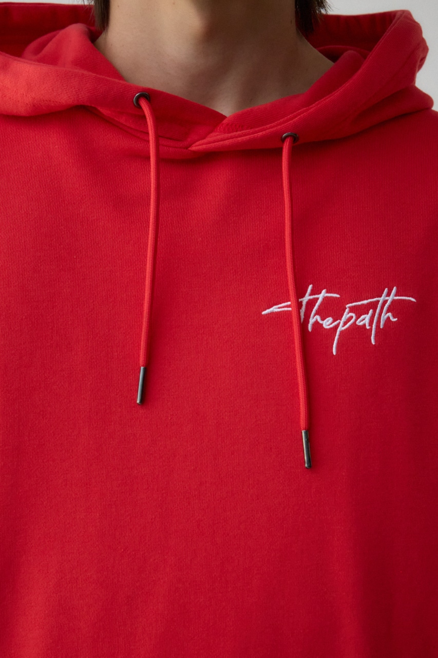 相良刺繍スウェットパーカー RED FREE