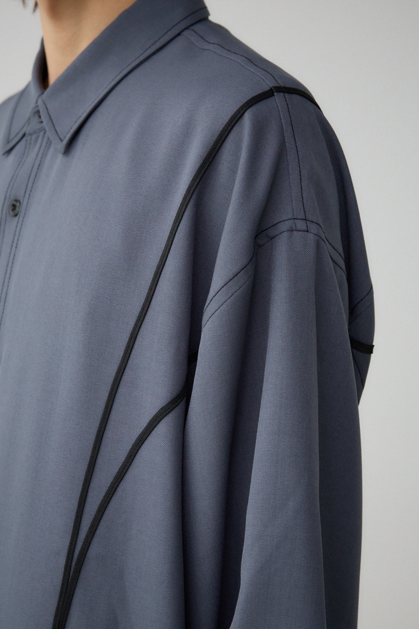 アウトステッチオーバーシャツ GRY FREE