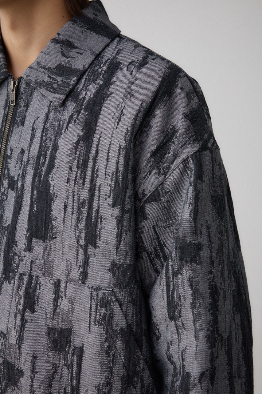 ジャガードジップシャウター 柄GRY FREE