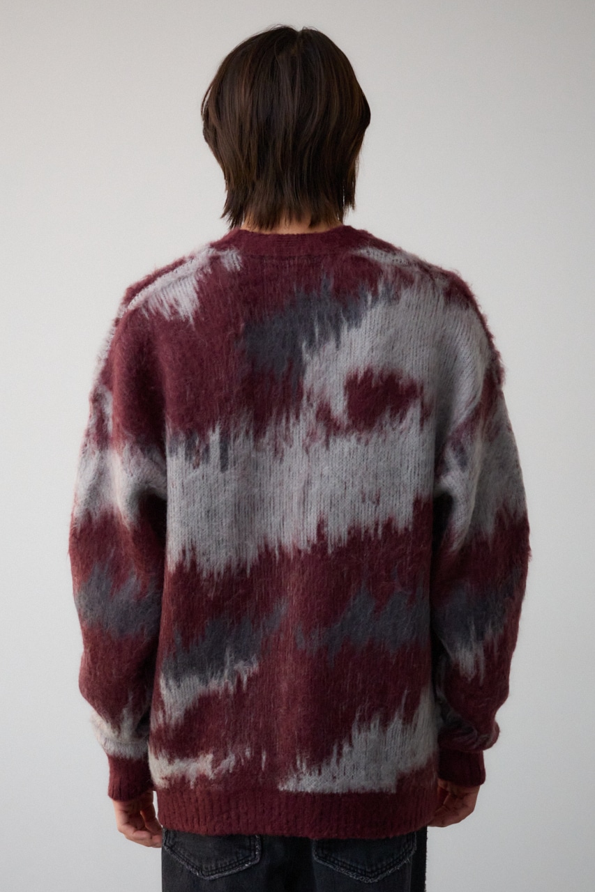 総柄モヘアライクカーディガン 柄BRD FREE