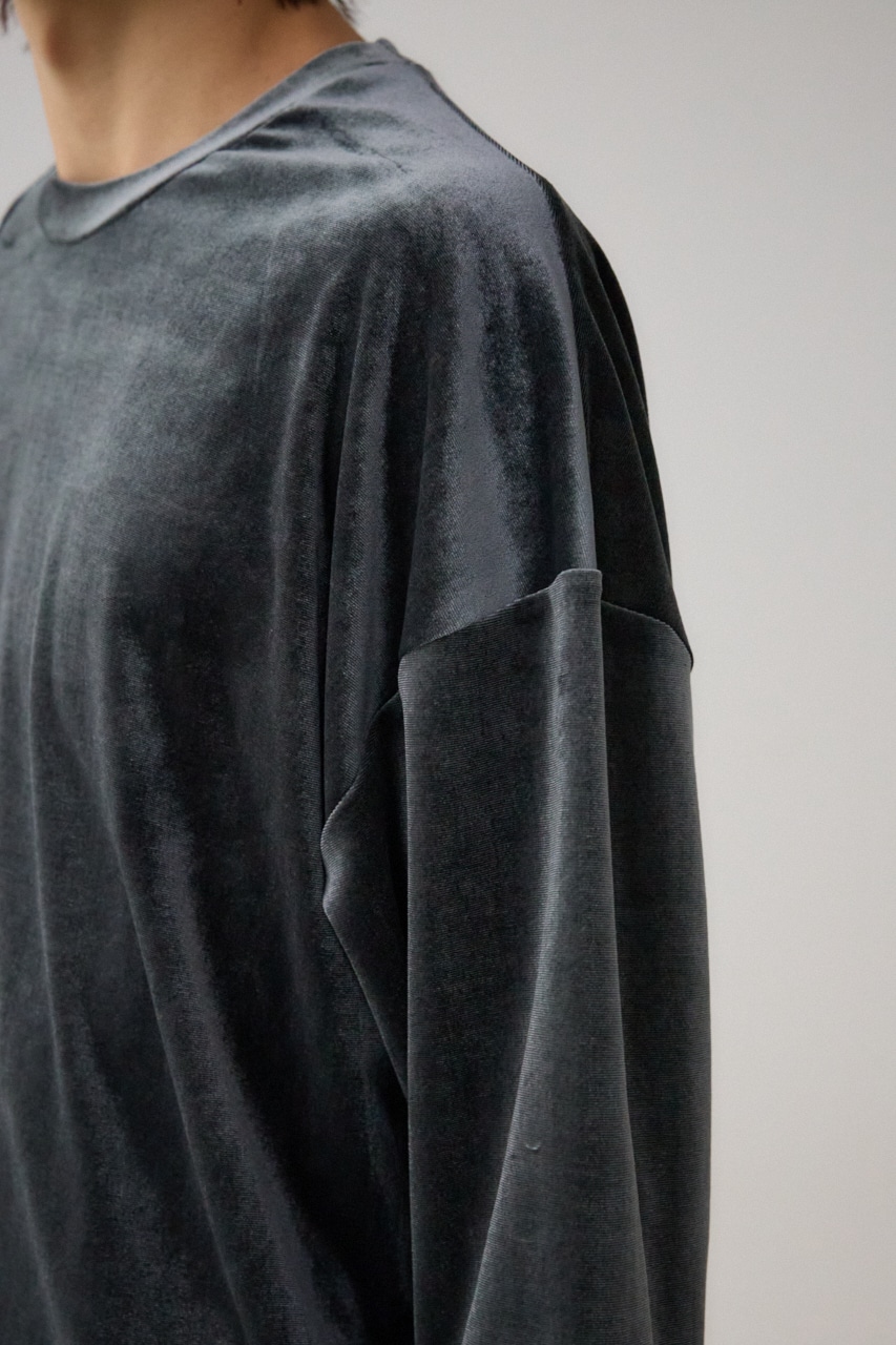 ファーパイルベロアドッキングトップス GRY FREE