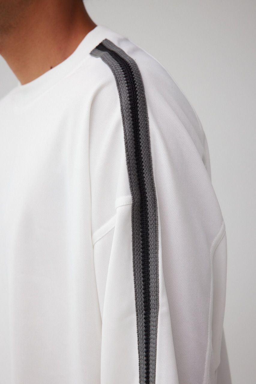 ラインジャージートップス WHT FREE