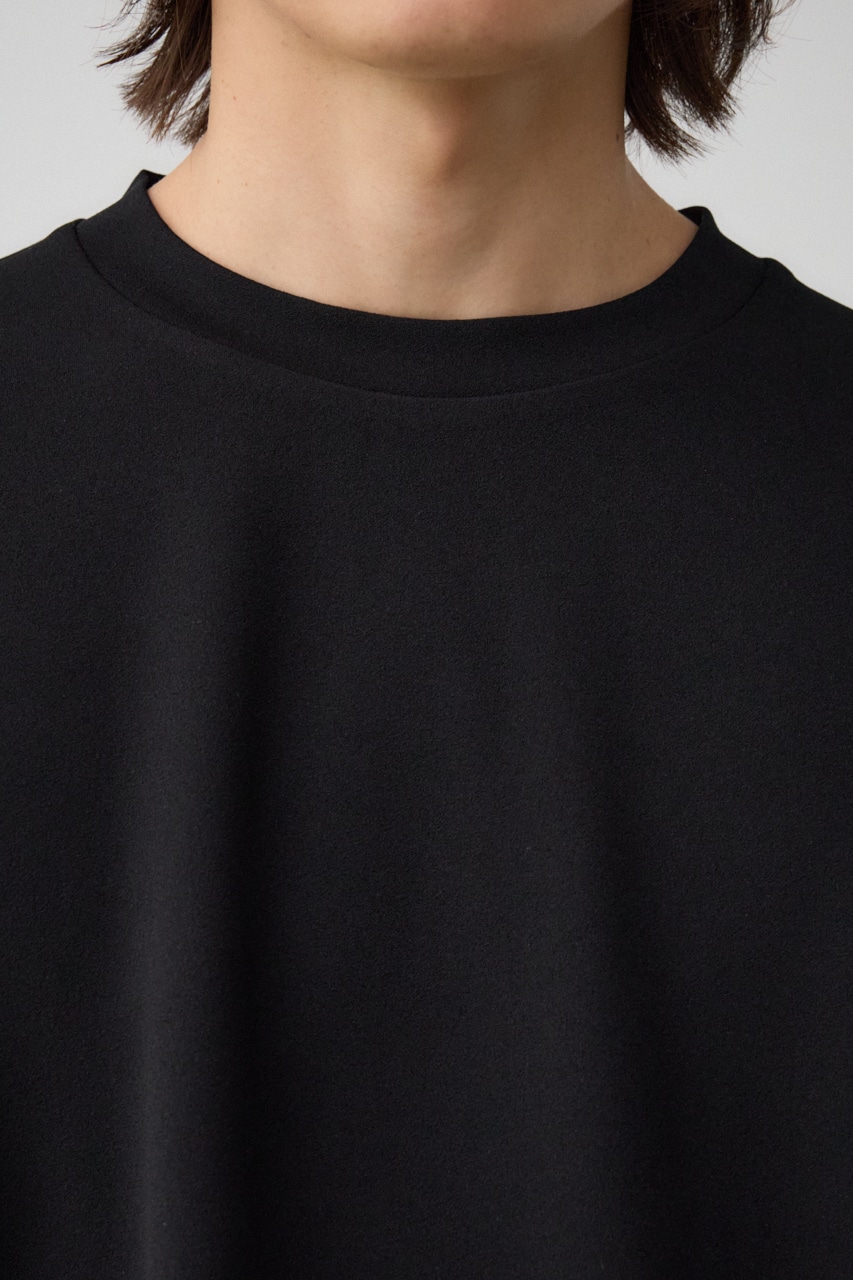 袖刺繍8分袖ビッグT BLK FREE