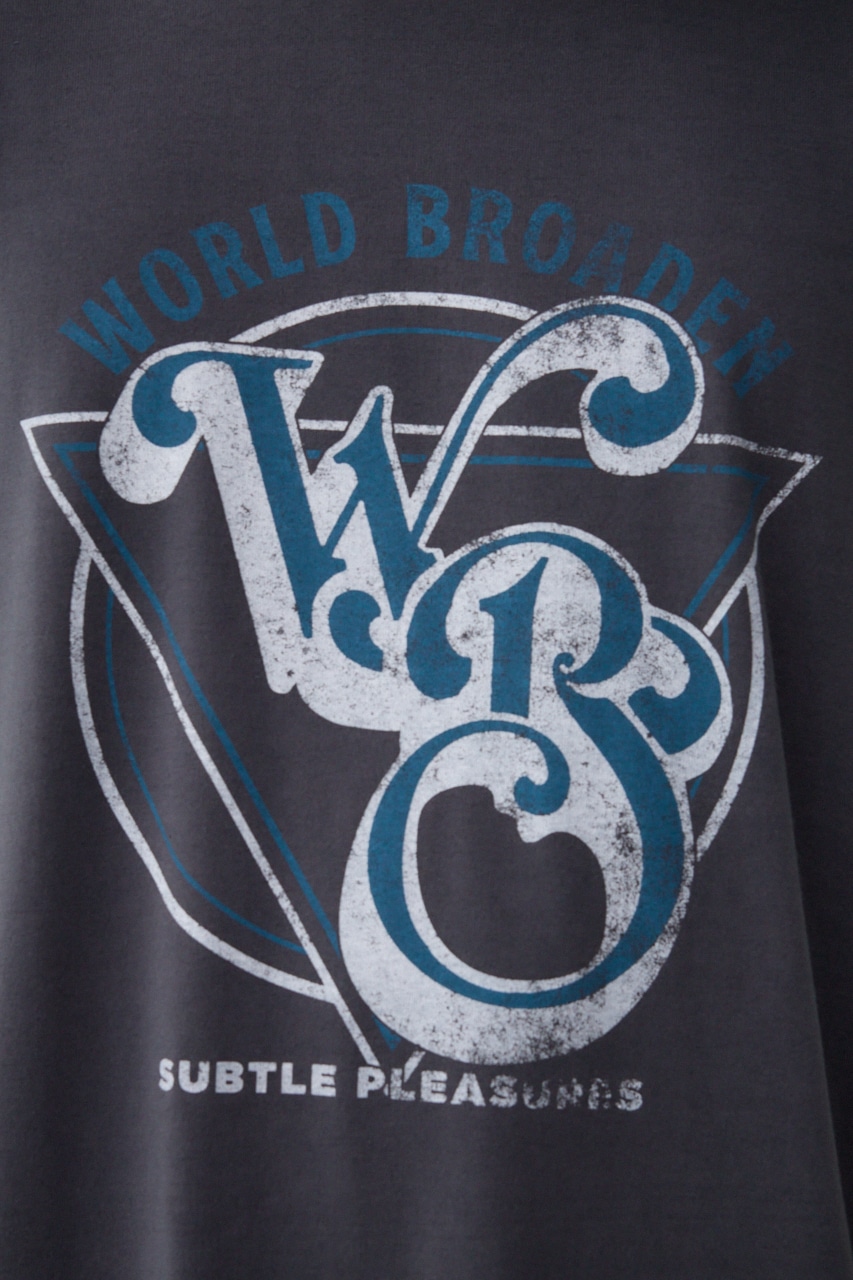 グラフィックノースリーブトップス L/BLK FREE