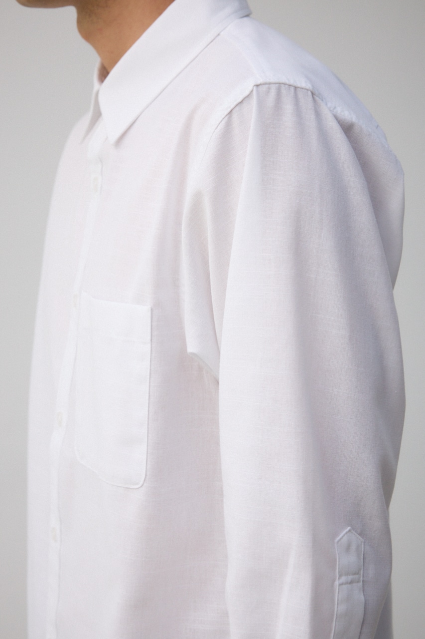 テックリネン7分袖シャツ WHT M