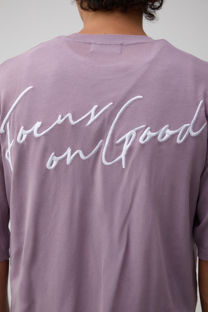 サマーニットグラフィックトップス L/PUR FREE