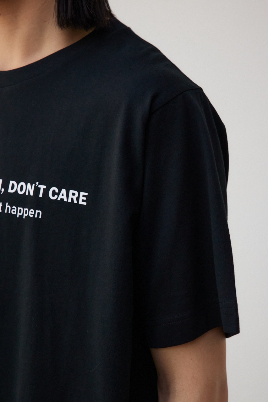 フロントロゴベーシックプリントTEE BLK L