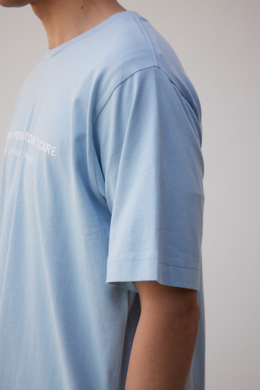 フロントロゴベーシックプリントTEE L/BLU L