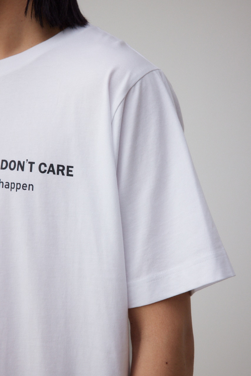 フロントロゴベーシックプリントTEE WHT L