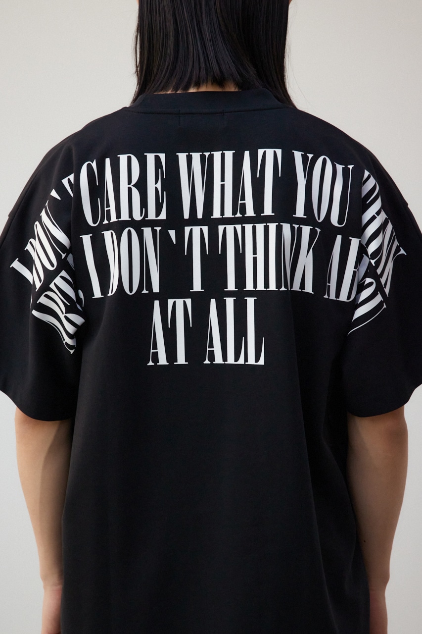 BITE MEバックグラフィックTシャツ BLK FREE