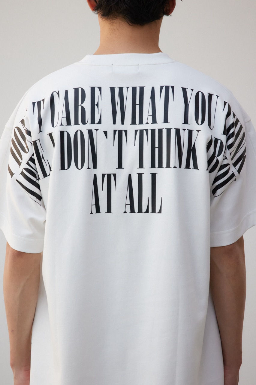 BITE MEバックグラフィックTシャツ WHT FREE