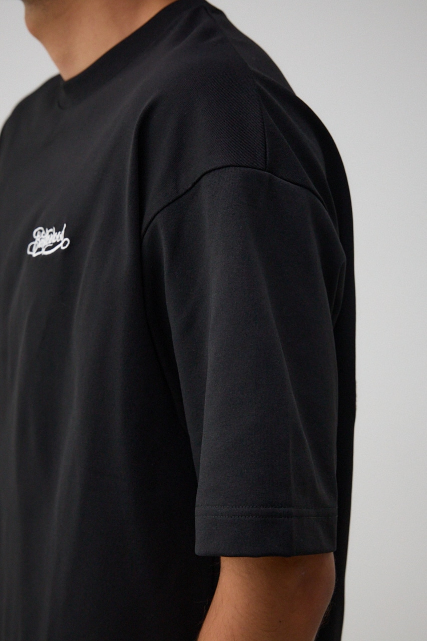 バックサガラ刺繍TEE BLK FREE