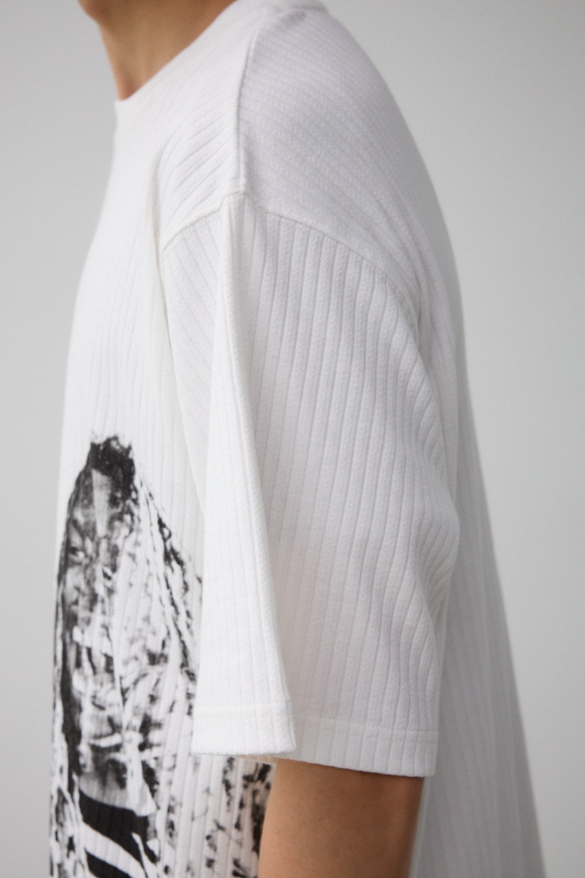 ビッグフォトプリントトップス 柄WHT FREE