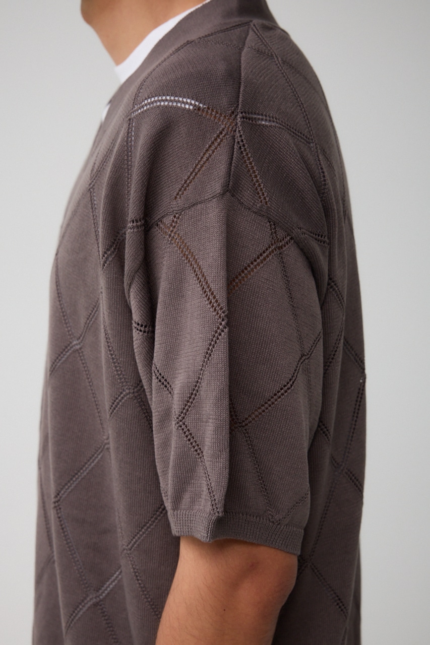 スカシアミレイヤードニット GRY M