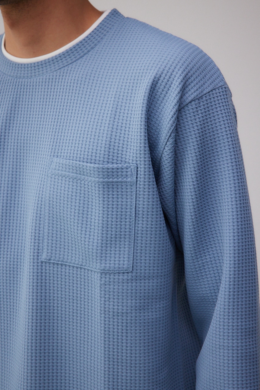 レイヤードロングT L/BLU FREE