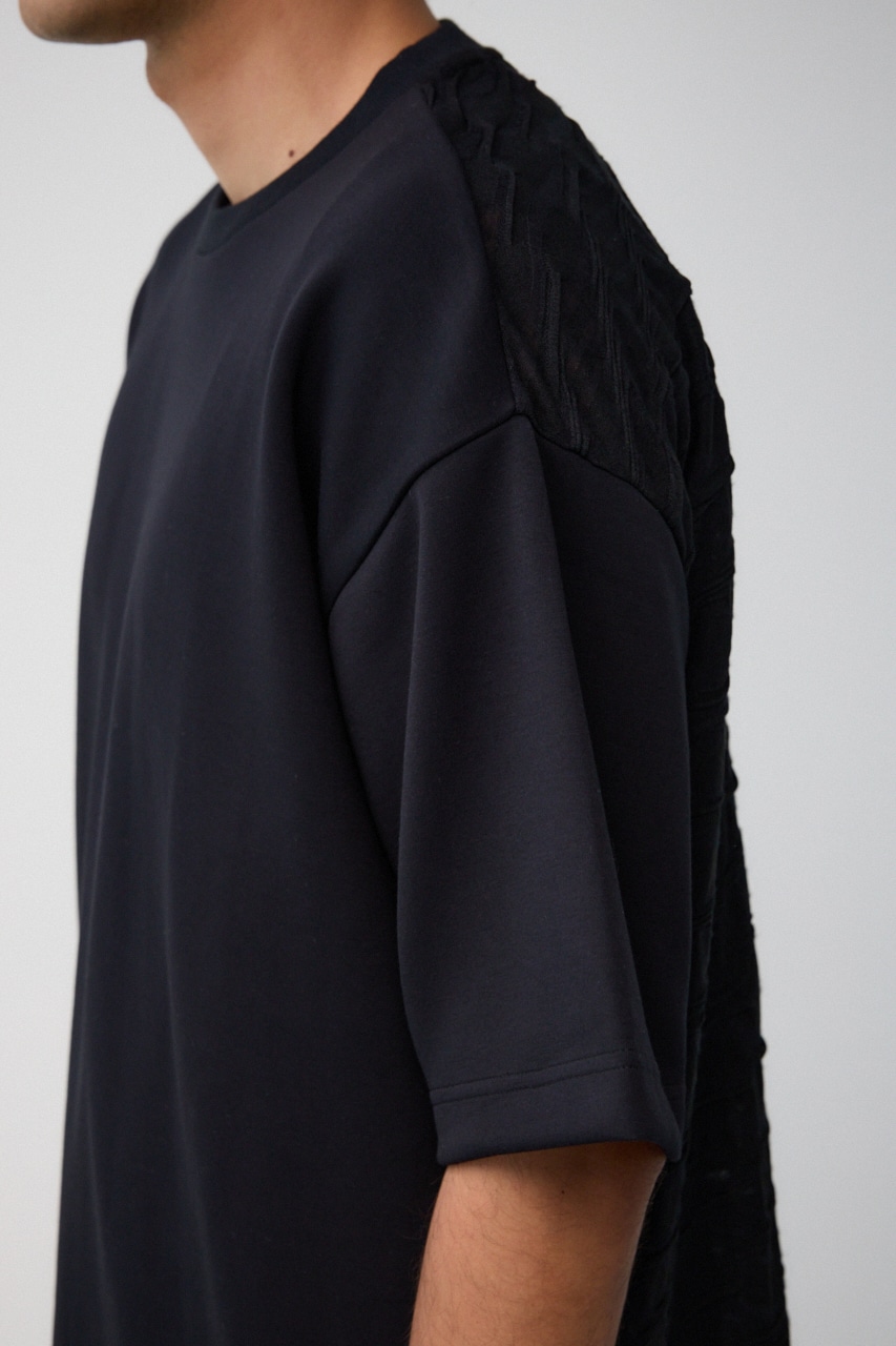 スウィッチングビッグTシャツ BLK FREE