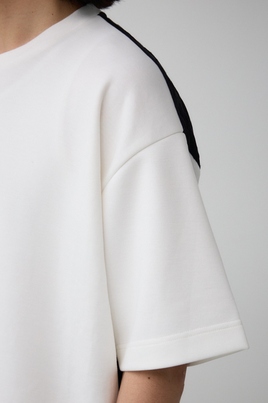 スウィッチングビッグTシャツ 柄WHT FREE