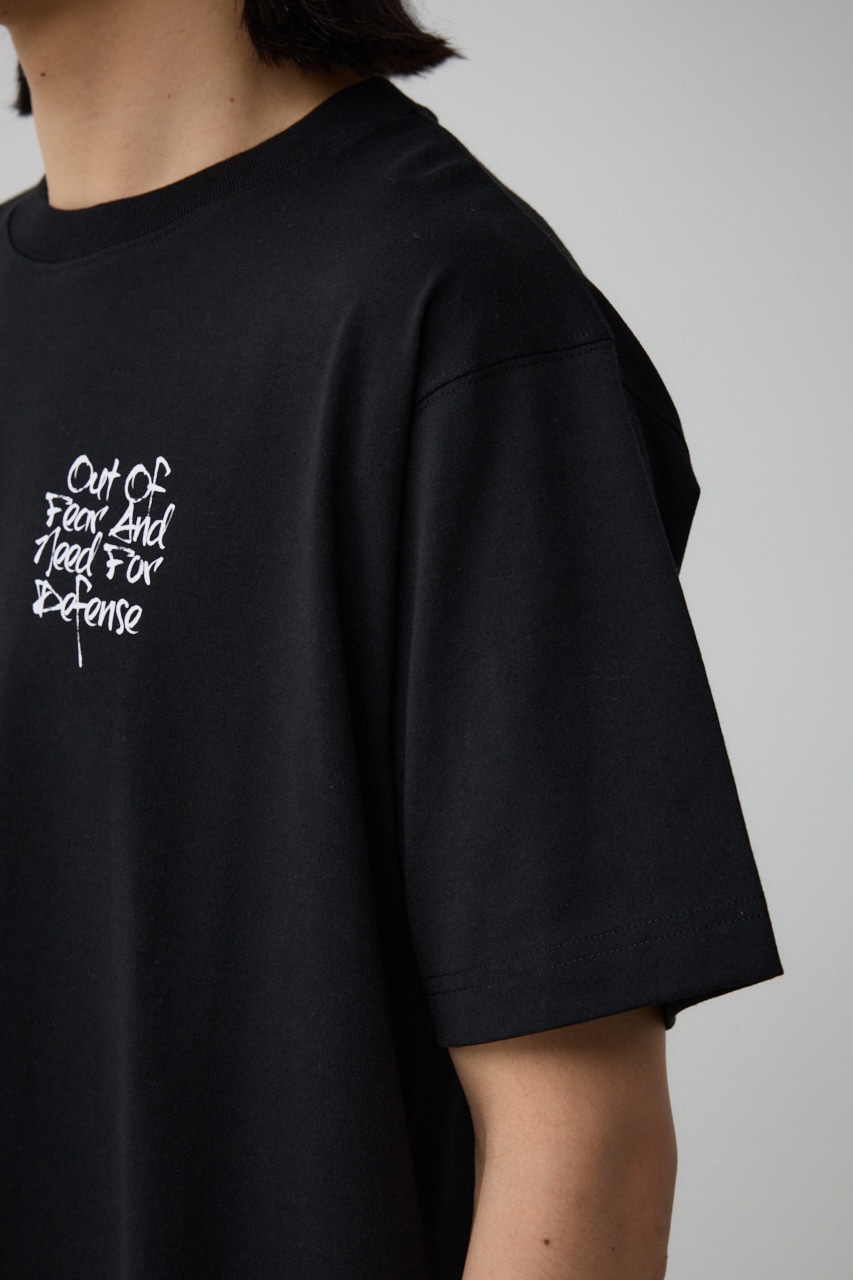 スリーフォトバックTEE BLK S