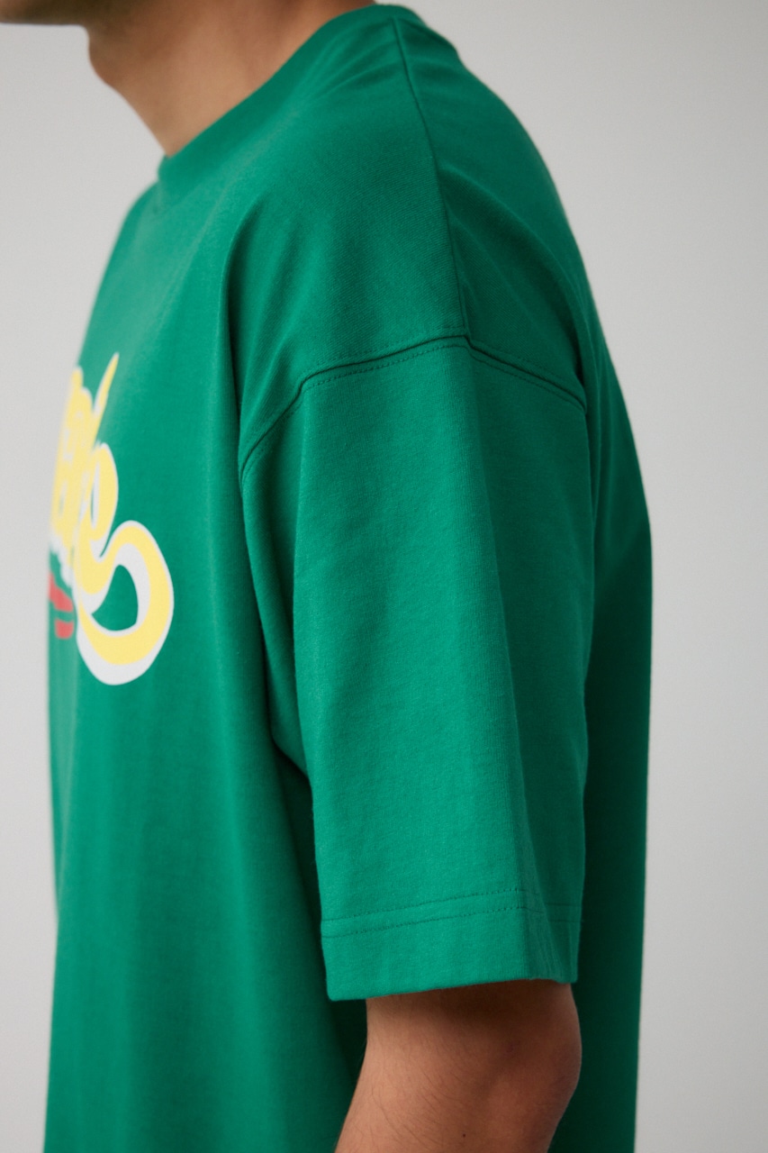 SatireグラフィックTEE GRN FREE