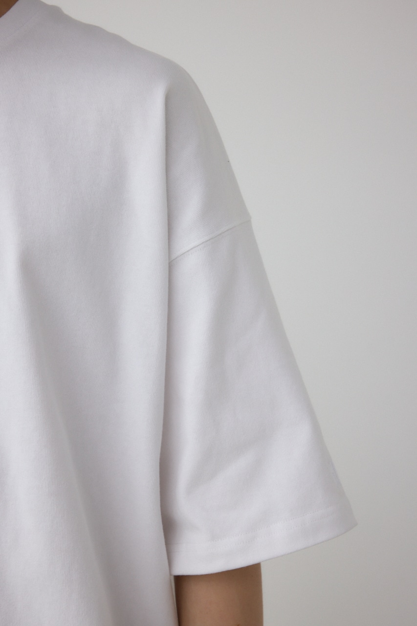 エクストリームコットン刺繍TEE WHT L