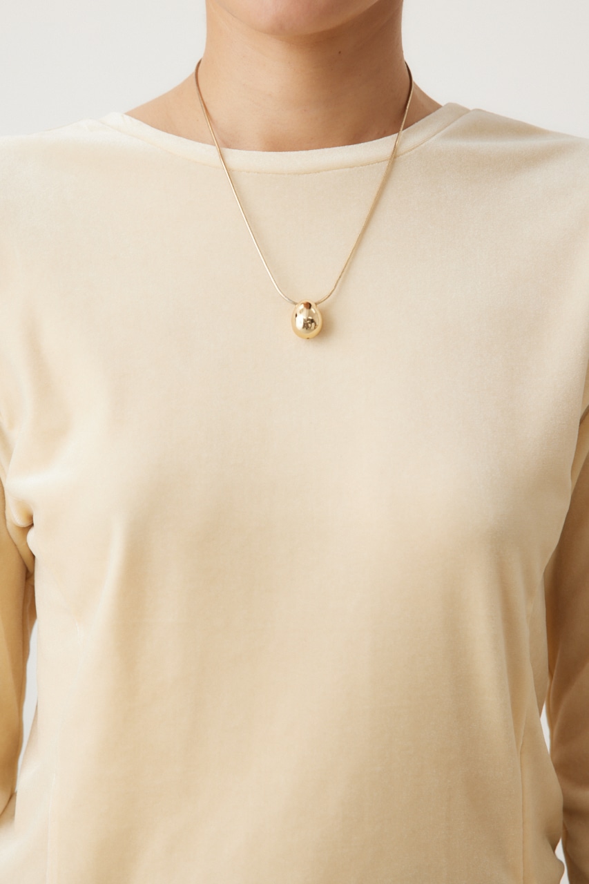 2WAYベロアトップス ECRU FREE