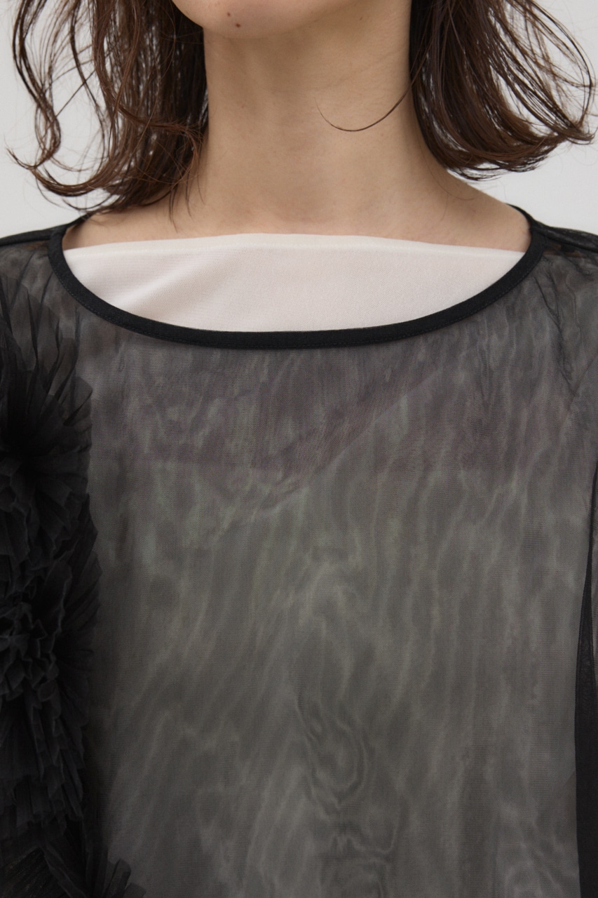 チュールモチーフベスト BLK FREE