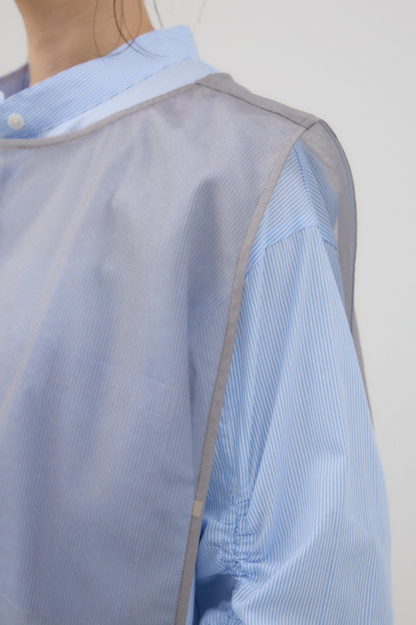 チュールモチーフベスト GRY FREE