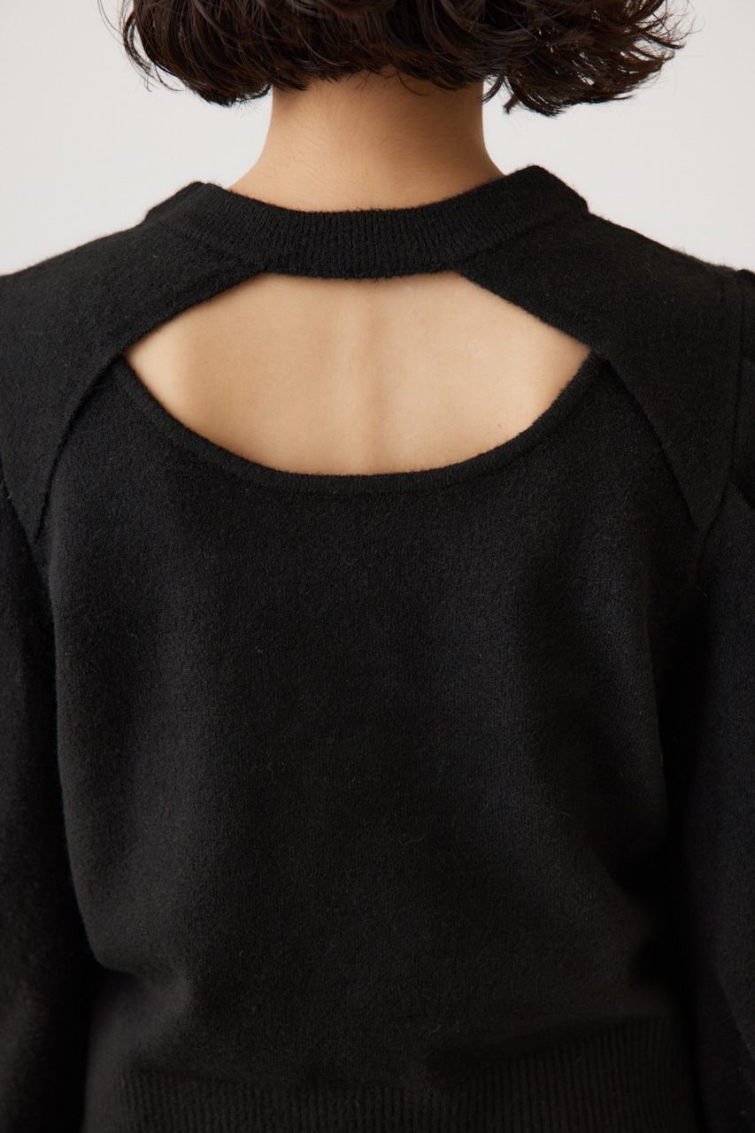 タックスリーブニット BLK FREE