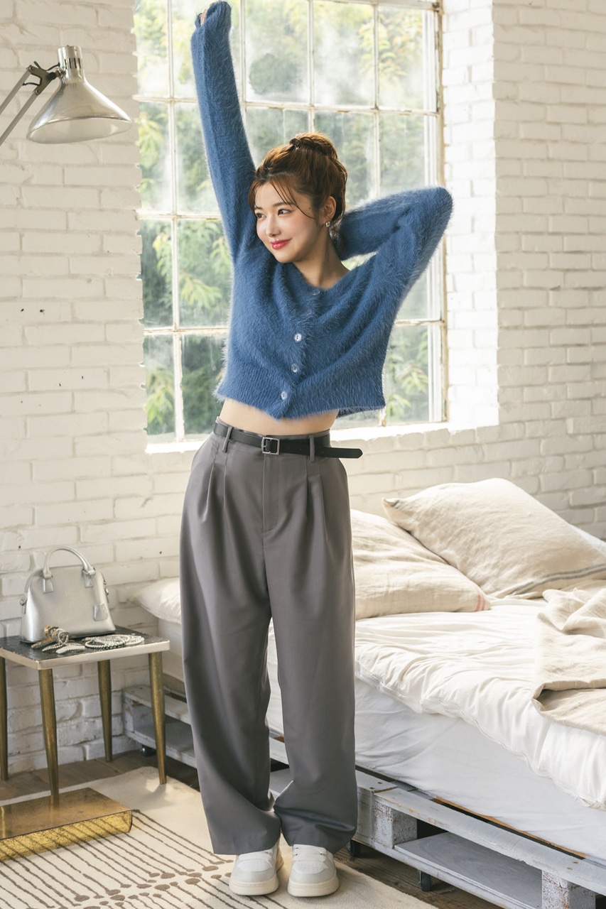 moose's ムーシーズ　アルパカカーディガン グリーン moose's ムーシーズ アルパカカーディガン グリーン moose's