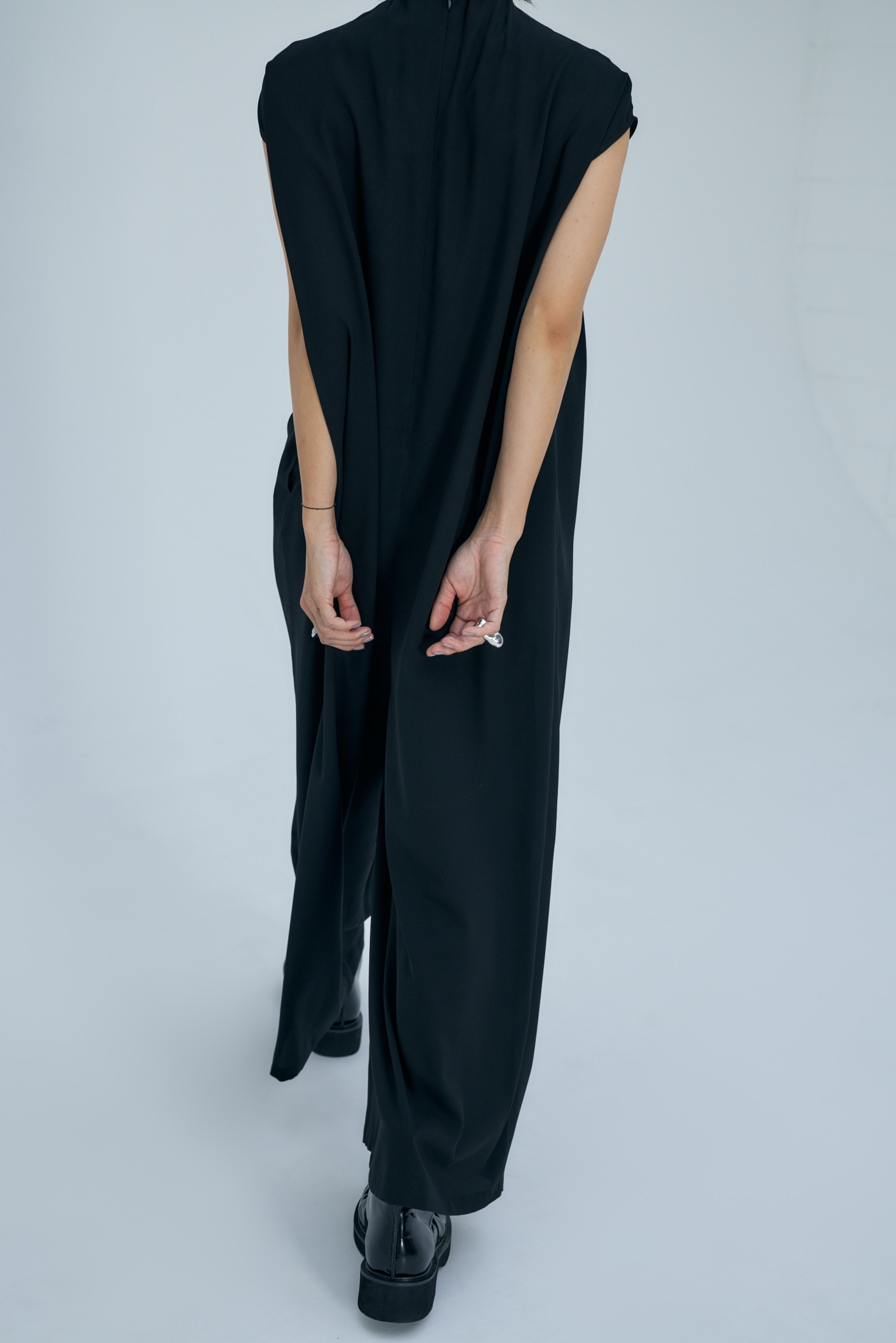 GATHER-NECK ALL-IN-ONE｜36｜BLK｜DRESS｜|ENFÖLD OFFICIAL ONLINE 