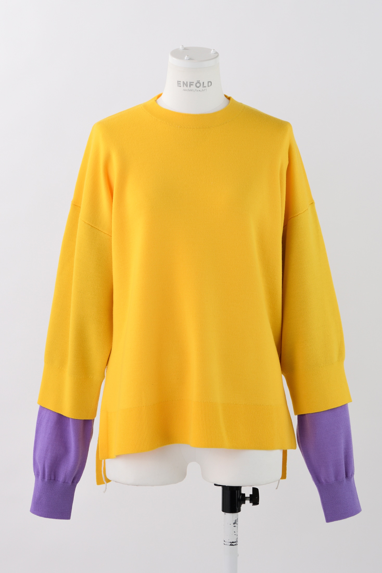 LAYERED KNIT PULLOVER｜38｜YEL｜KNIT WEAR｜|ENFÖLD OFFICIAL ONLINE 