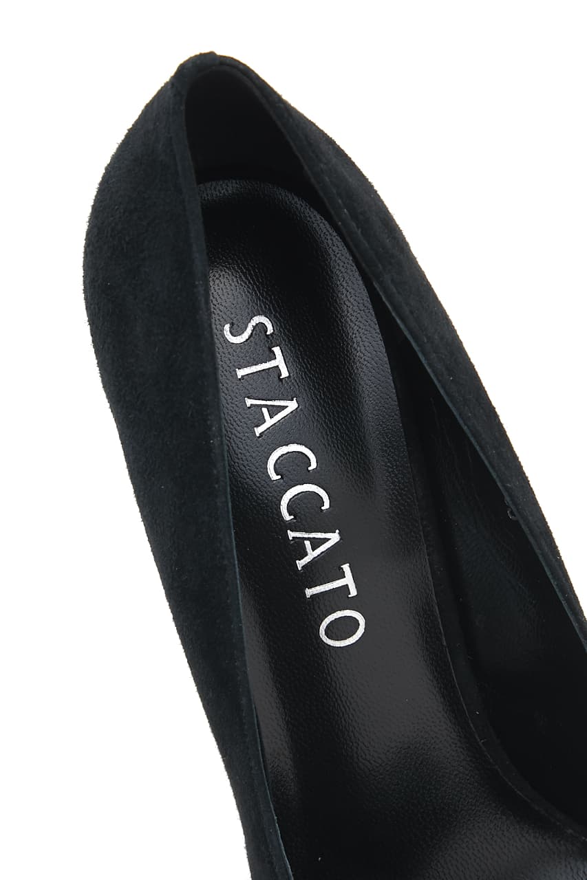 スティレットヒールVパンプス D/BLK 24.0cm