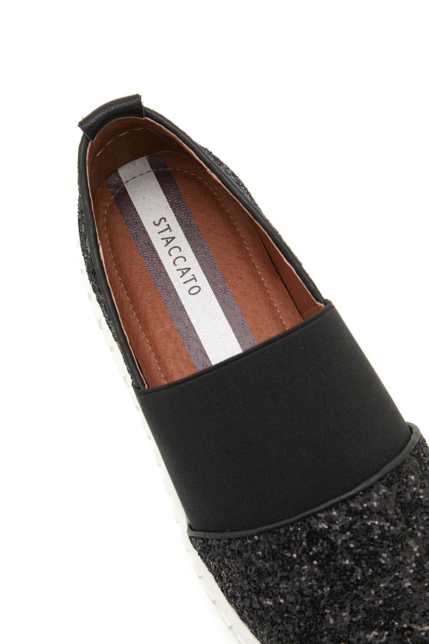 イージーフィットスリッポン 柄BLK 23.5cm