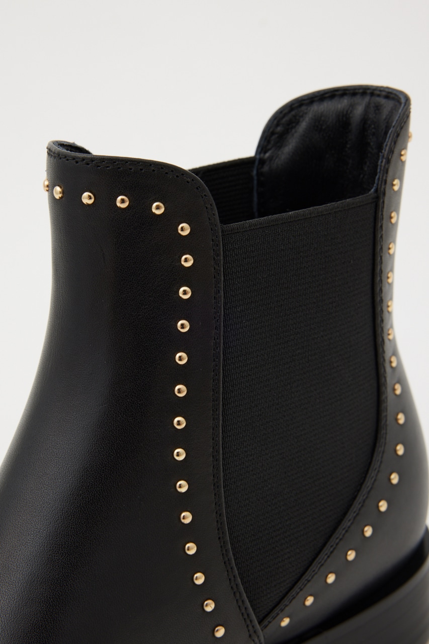 インボアスタッズサイドゴアブーツ BLK 23.5cm