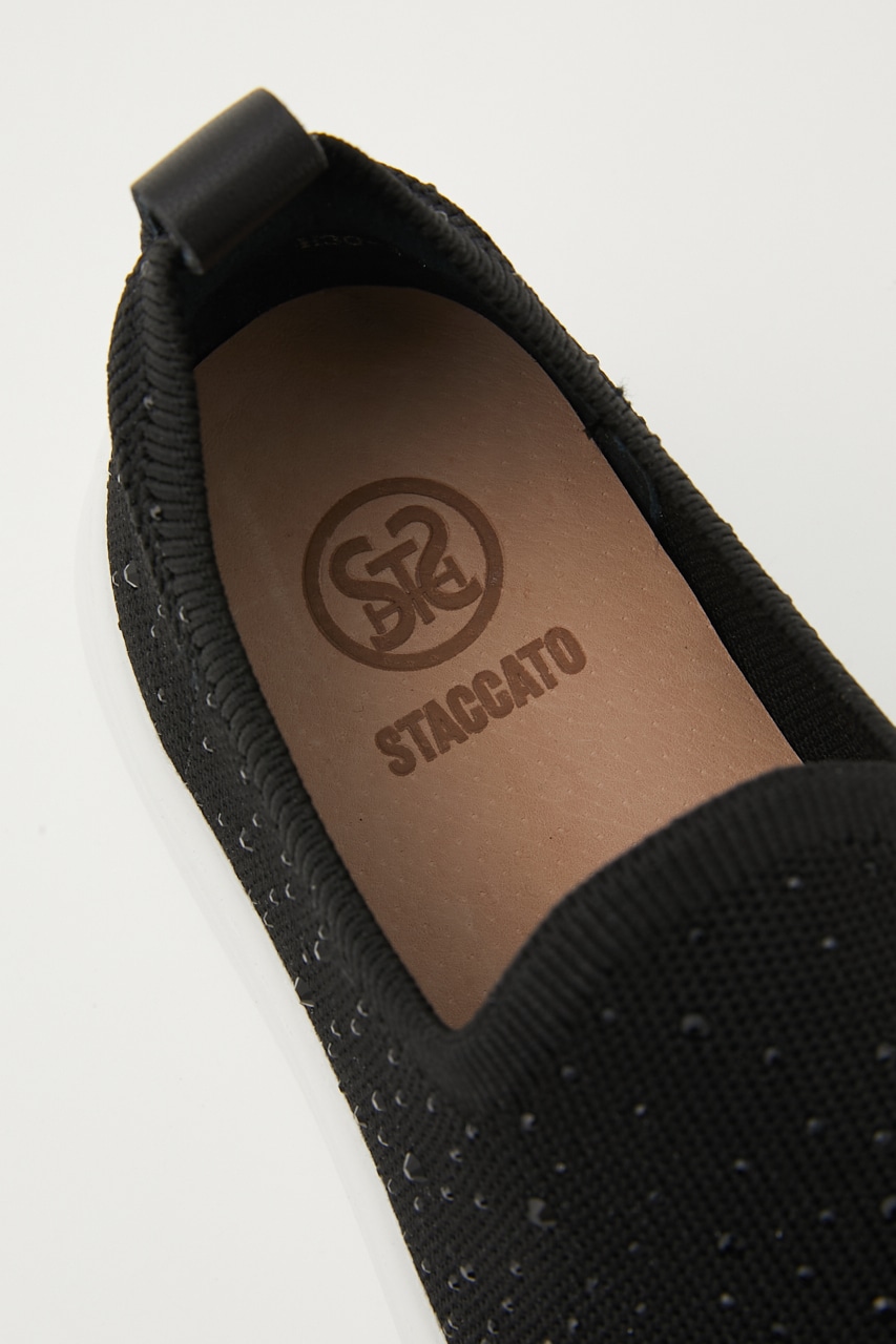 クリスタルカッターライトスリッポン BLK 23.0cm