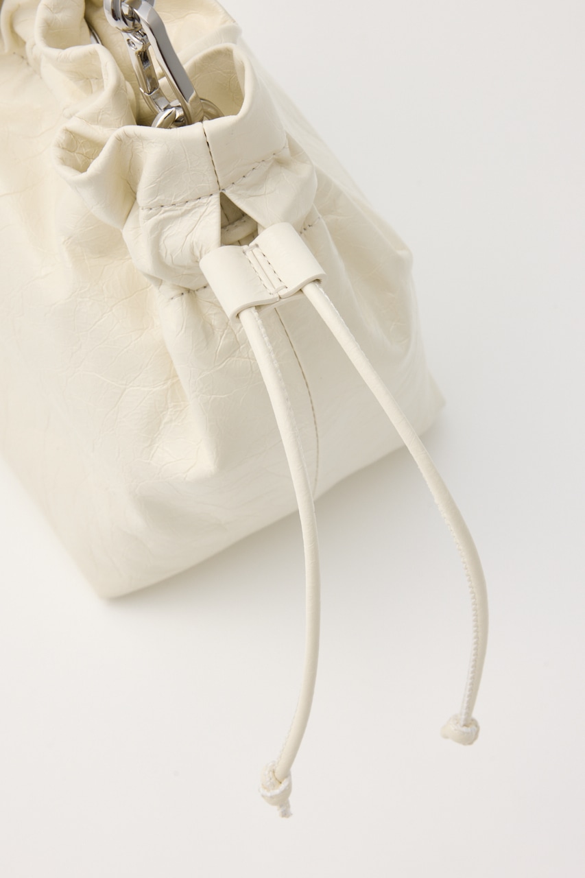 ミニマルバケットバッグ WHT FREE