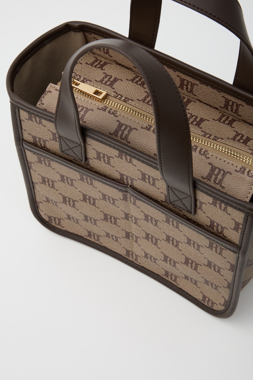 クラシック2WAYトート 柄BRN FREE