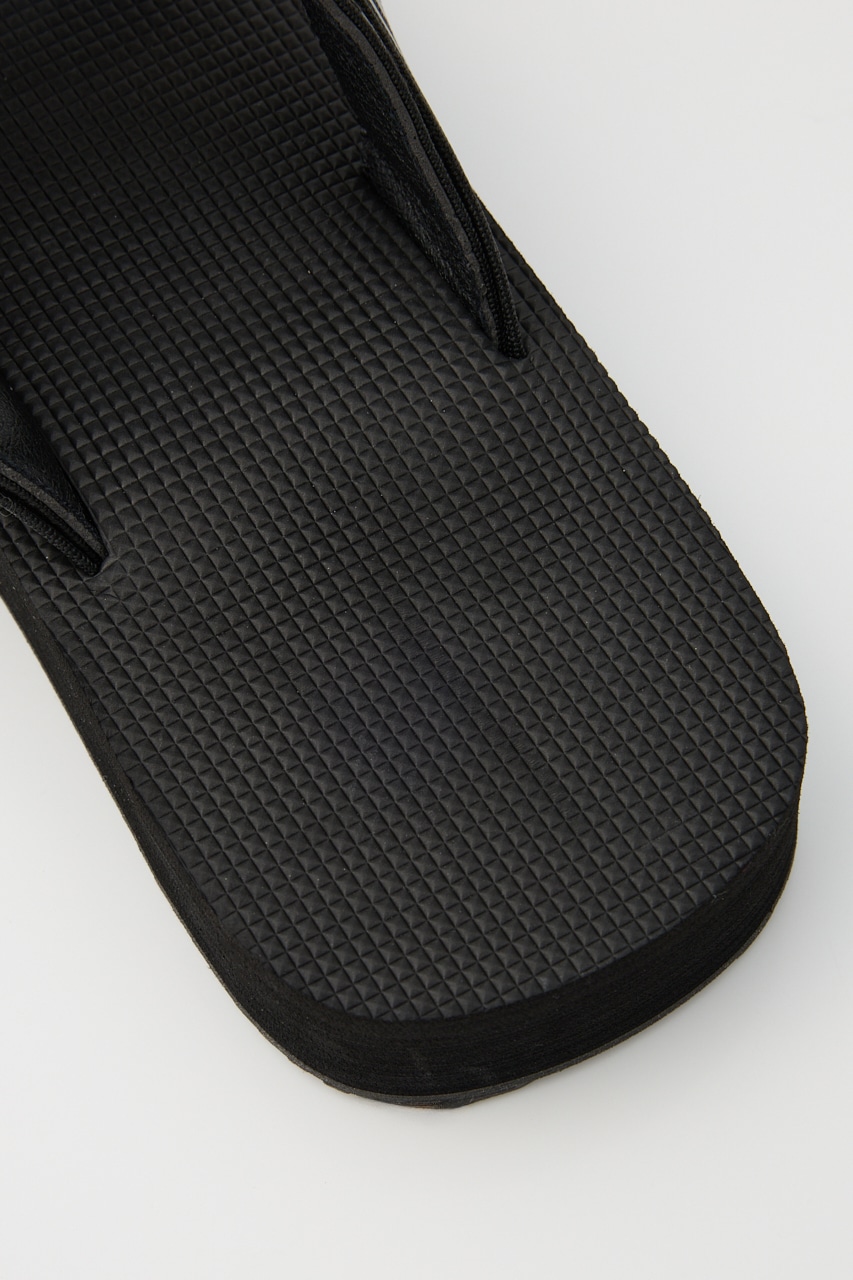 MENS ラバーテープサンダル 柄BLK L