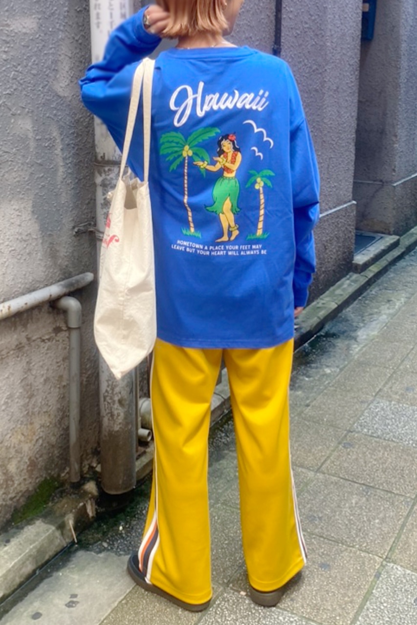 【一部店舗・WEB限定】Vintage World ロングTシャツ BLU FREE