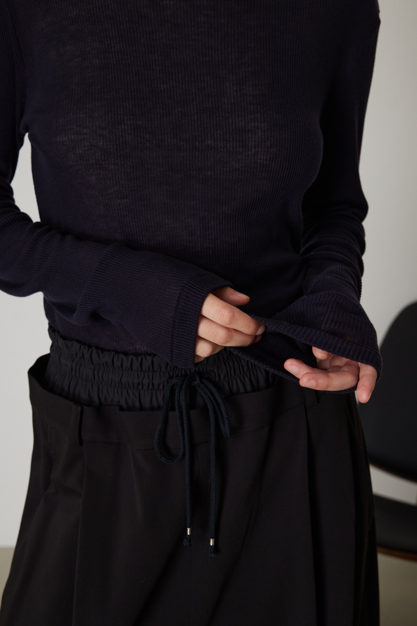 Standard turtleneck cut tops D/NVY FREE