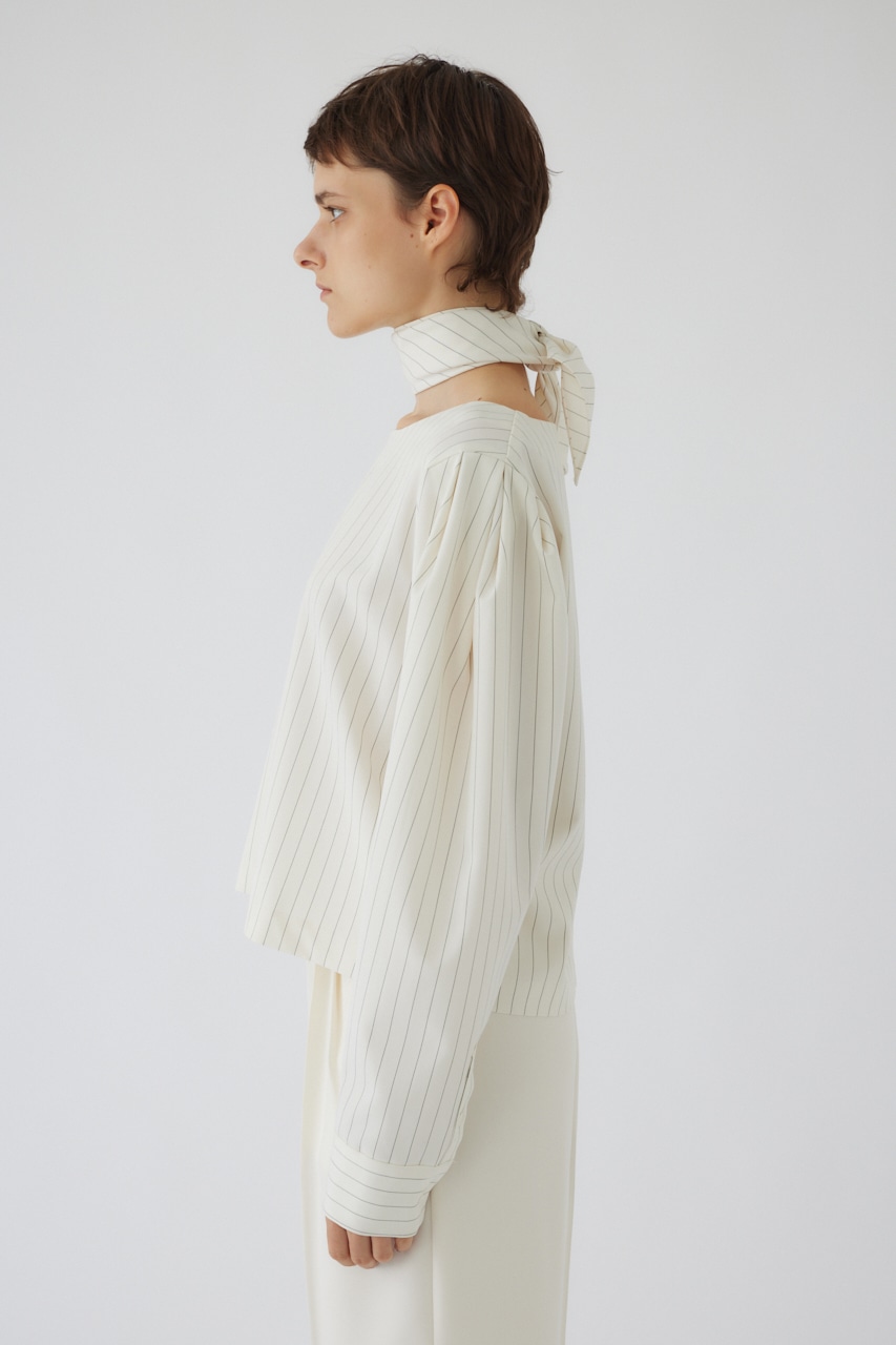 【LIMITED SALE】Shoulder volume scarf set IVOY FREE