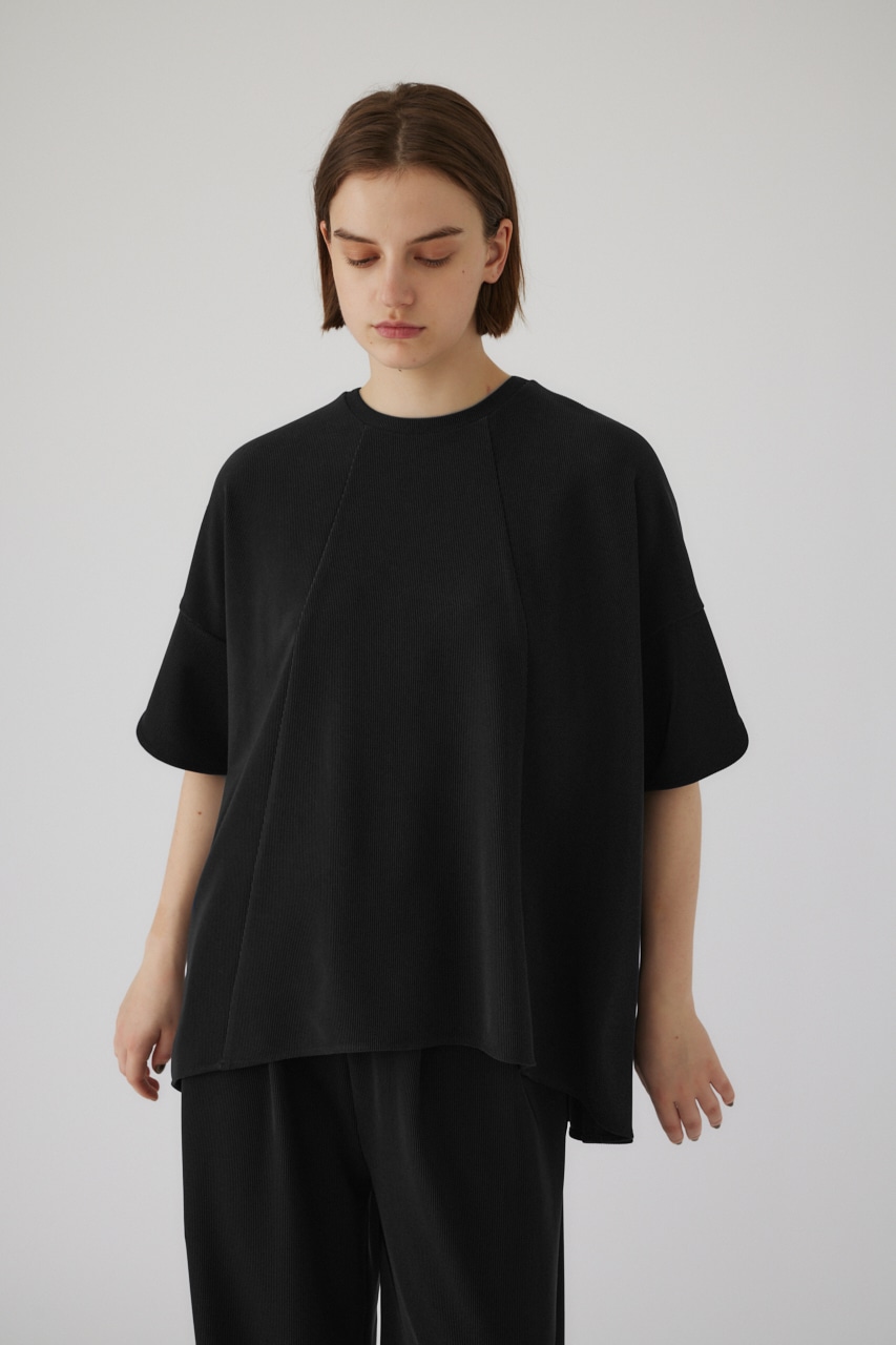 Pique flare tops BLK FREE