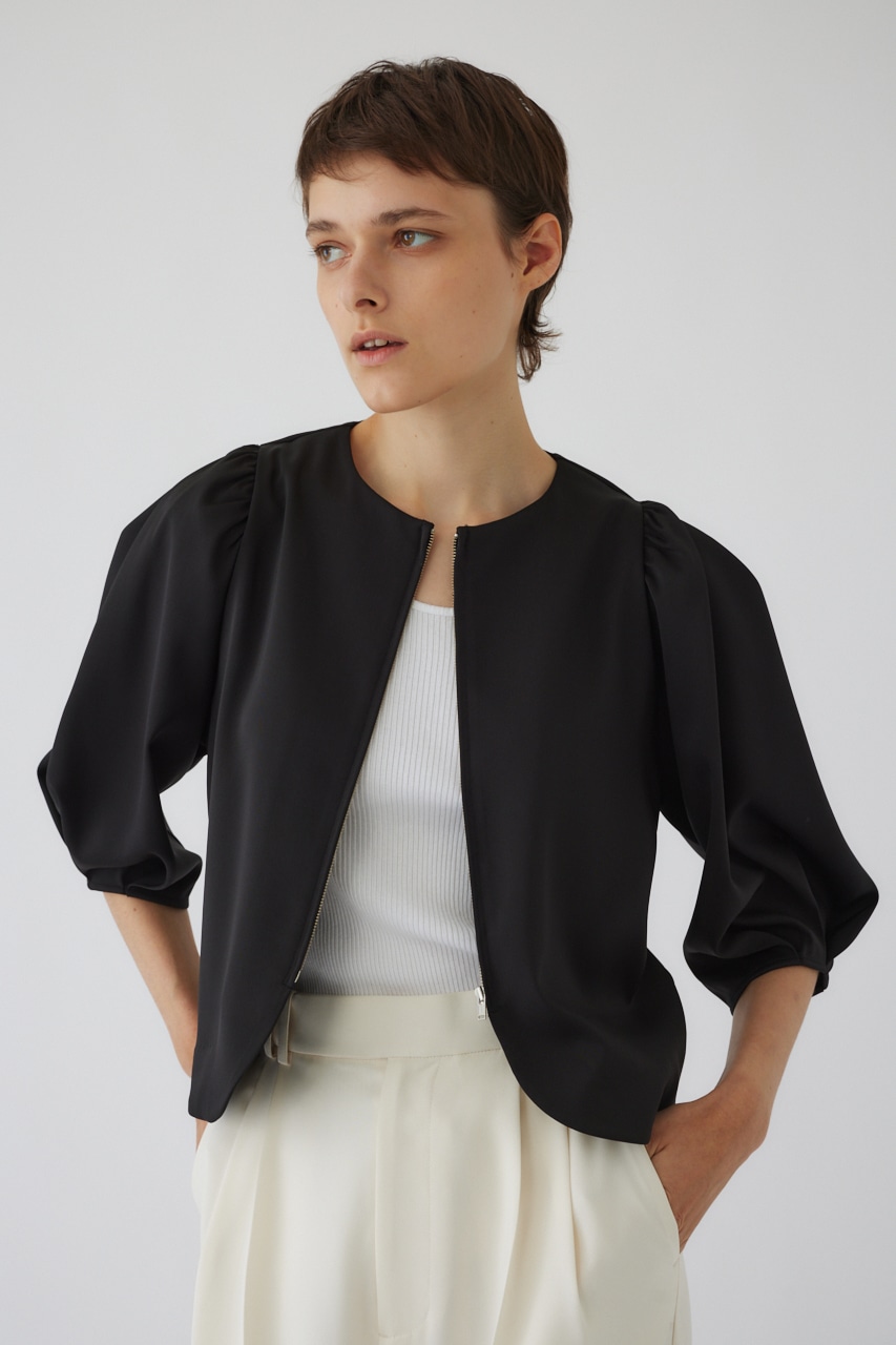 【LIMITED SALE】Volume sleeve short JK BLK FREE