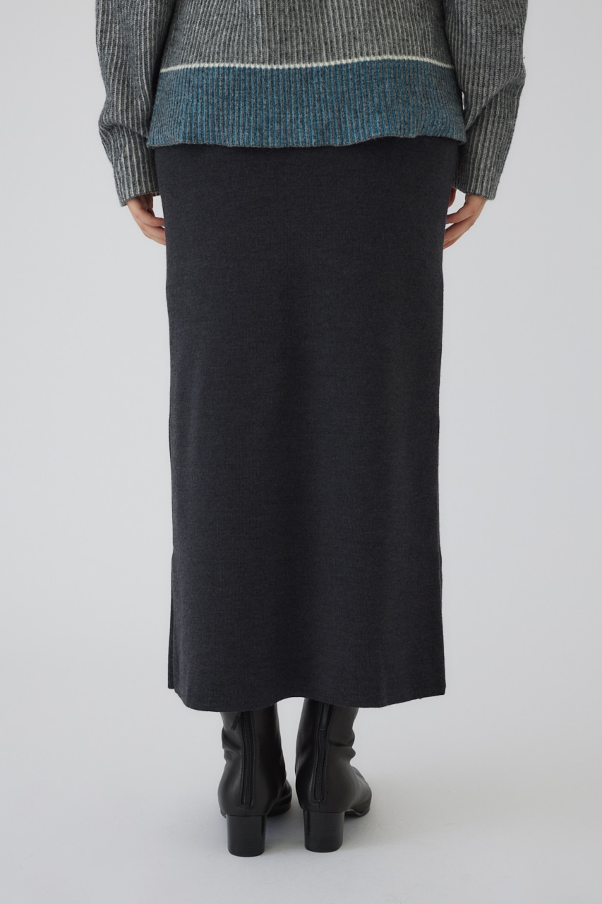 4type basic knit SK C.GRY 36