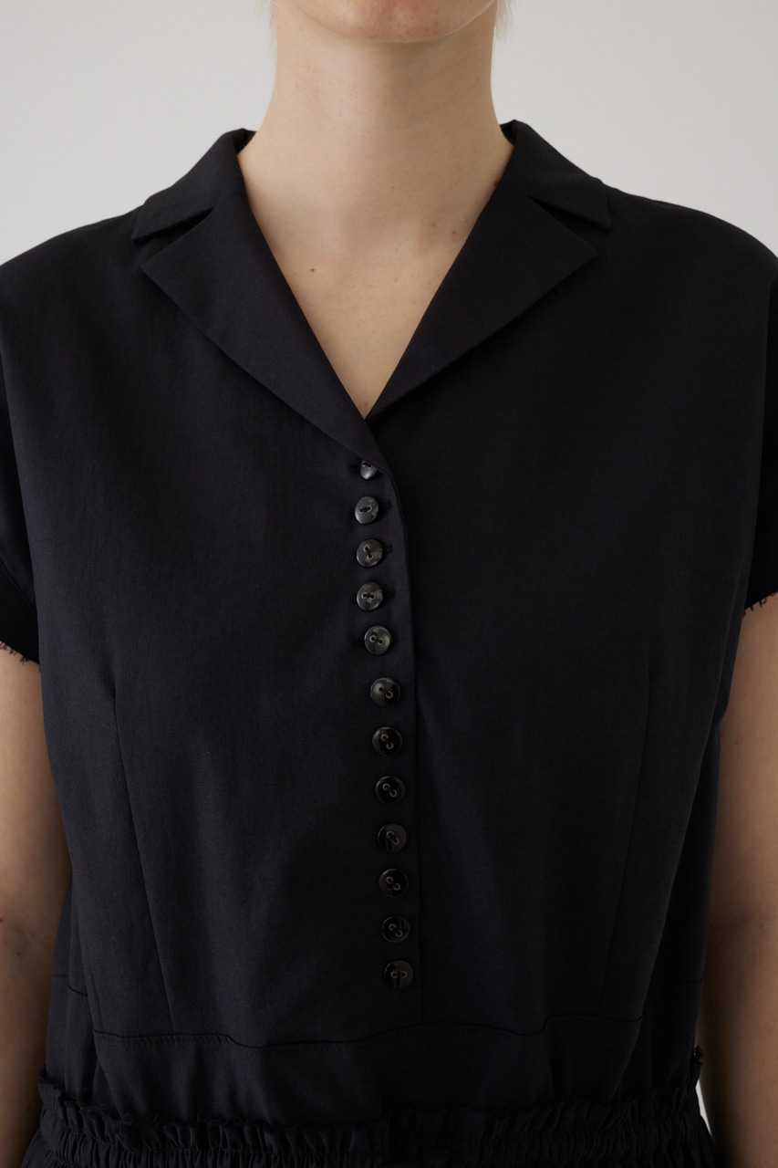 Waist narrow long dress BLK 36