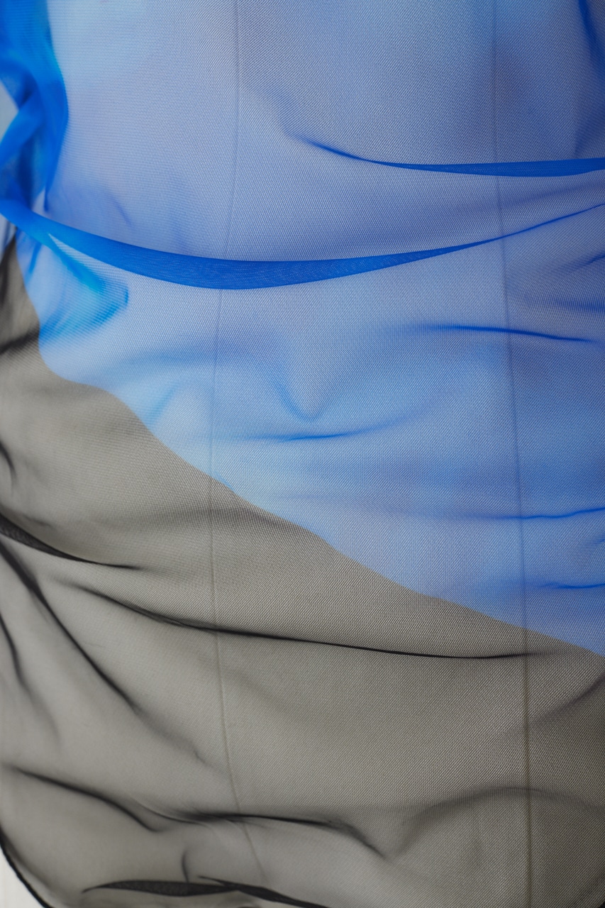 Photograph printed tops BLK FREE